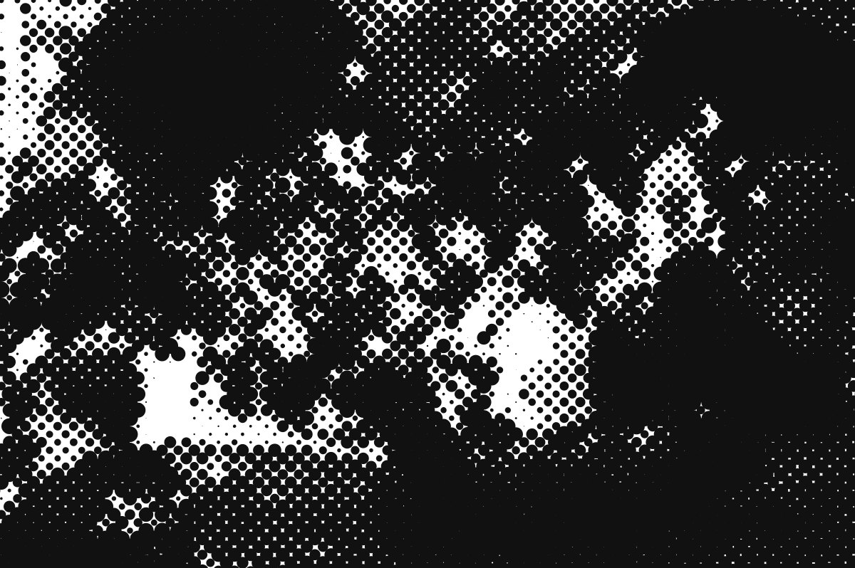 The same photo with the Halftone look